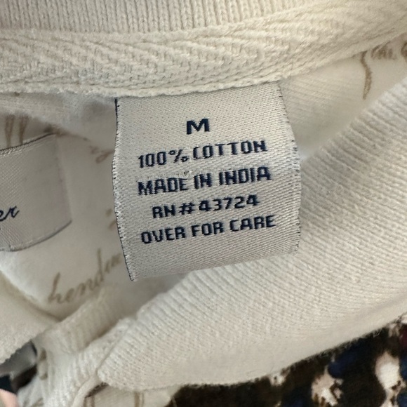 Men’s pre own as is size M American eagle flag white polo shirt - Picture 2 of 5